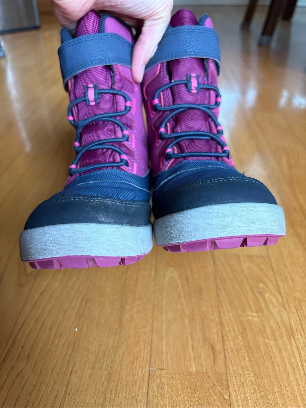 Merrell Snow Storm Waterproof Boots Berry Navy Purple Blue Youth Kids Girls Sz 2
